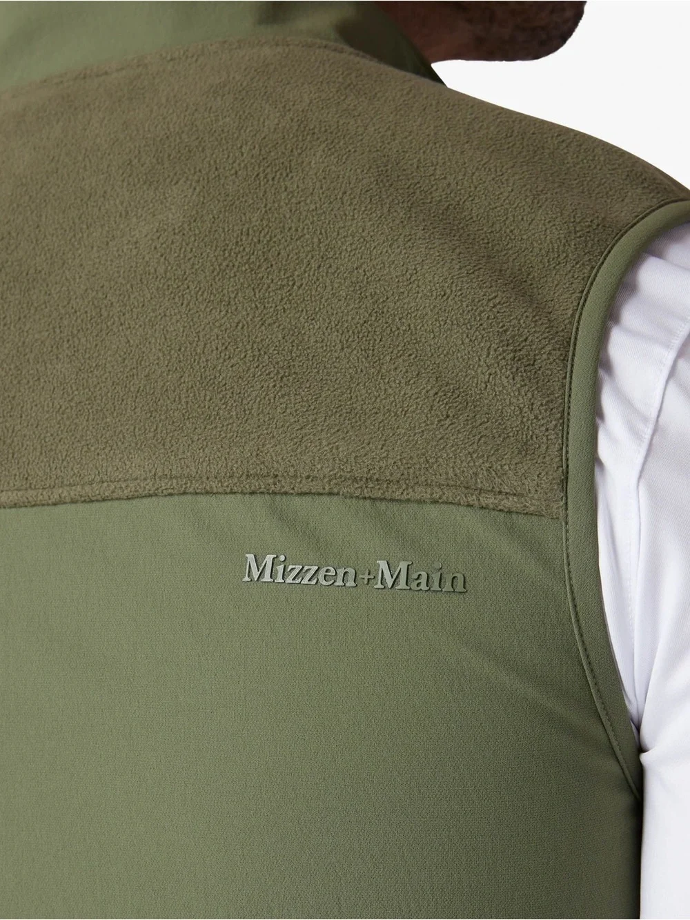Mizzen + Main Venture Vest Olive Sage Full Zip Performance XL